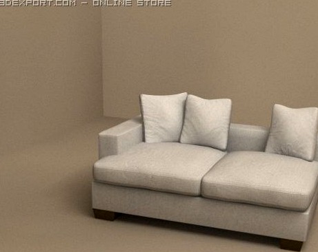 Sofa Eros element 3D Model