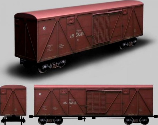 Railway wagon 3D Model