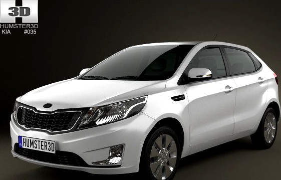 Kia Rio K2 hatchback 5door 2012 3D Model