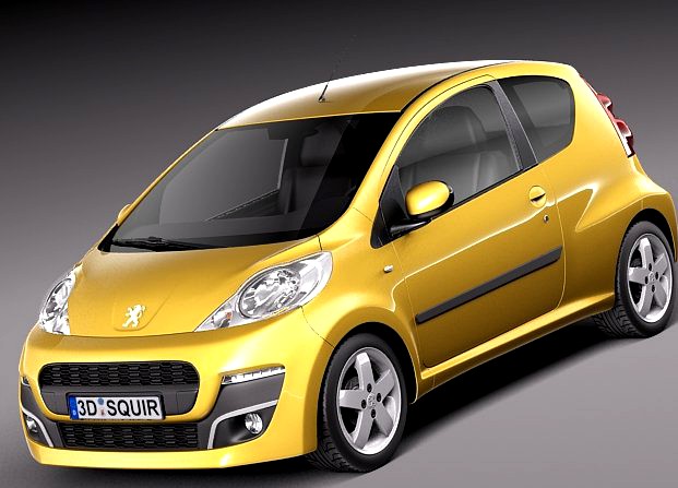 Peugeot 107 3doors 2013 3D Model