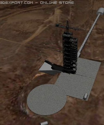 DPRK Musudanri Launch Facility 3D Model