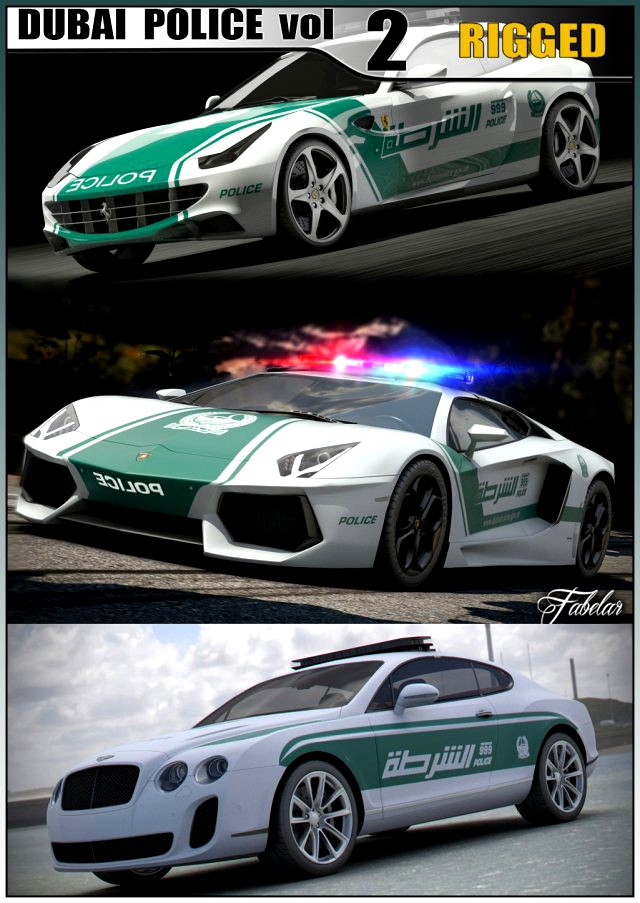 DUBAI Police vol2 3D Model