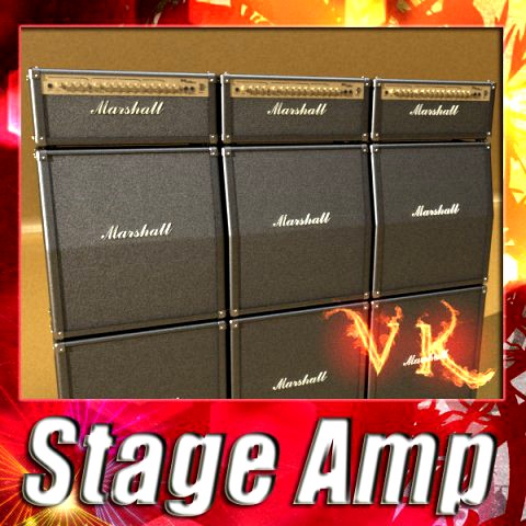 Stage Amplifier High Detail 3D Model