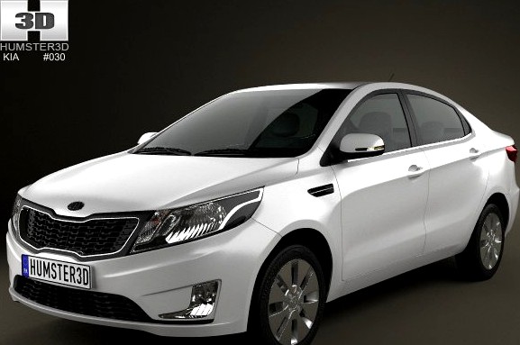 Kia Rio K2 Sedan 2012 3D Model