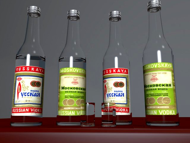 Russian Vodka 3D Model