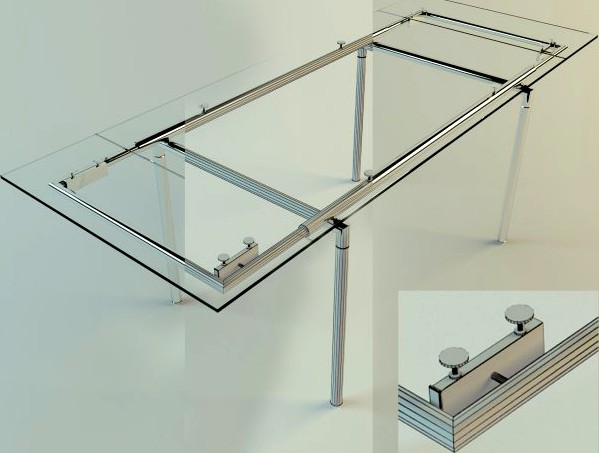 Glass table 3D Model