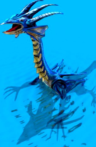 Animated Water Dragon PNG sequenses 3D Model