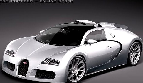Bugatti Veyron GrandSport 2010 3D Model
