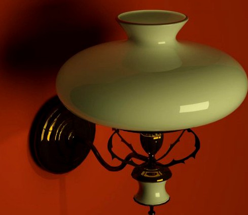 Old style lamp 3D Model
