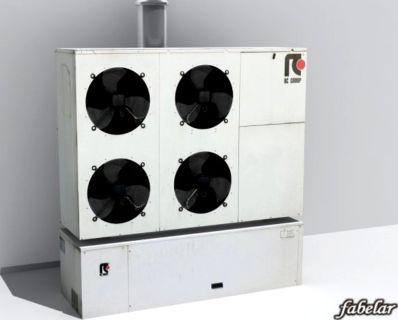 Industrial heat pump 3D Model