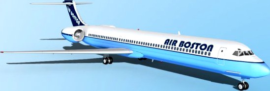 Falcon3D MD 80 Air Boston 3D Model