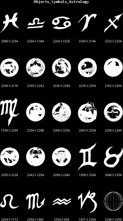 Objects Symbols Astrology 3D Model