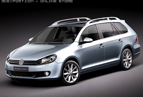 Volkswagen Golf VI Variant 3D Model