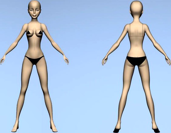 The girl 3D Model