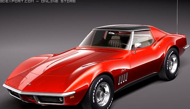 Chevrolet Corvette C3 1969 3D Model