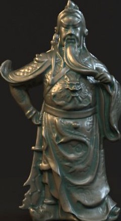 Guan Yu statues Sculpture10 3D Model