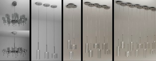 Axo Light Collection   Spillray 7 objects 3D Model