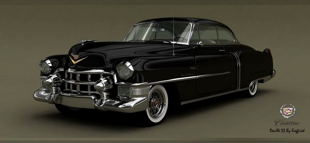 Cadillac Deville coupe 1953 3D Model