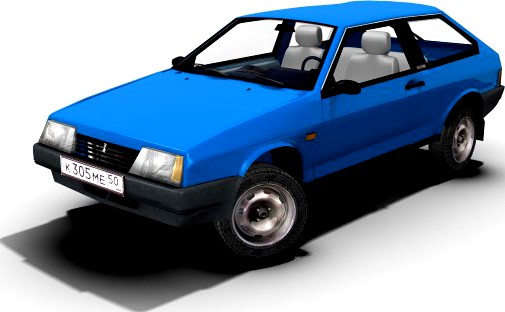 Lada Sputnik Samara 1984 3D Model