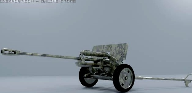 76mm ZIS3 3D Model