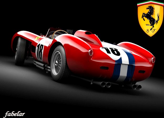 Ferrari 250 mod 1 STD MAT 3D Model