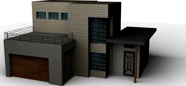 Los Angeles House 3D Model