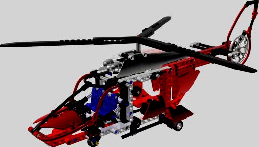 Lego TECHNIC helipoter 3D Model