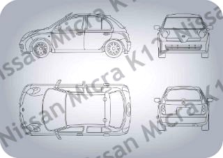 Nissan Micra K12 3D Model