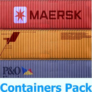 Cargo Containers 3D Model