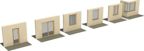 Wooden windows for viz 3D Model