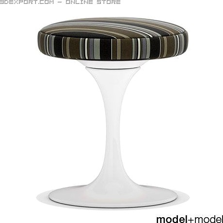 Knoll Tulip stool 3D Model