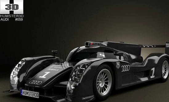 Audi R18 TDI 2011 3D Model