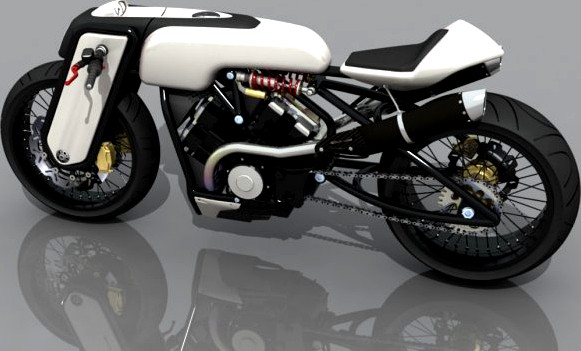 Motorcycle concept 3D Model