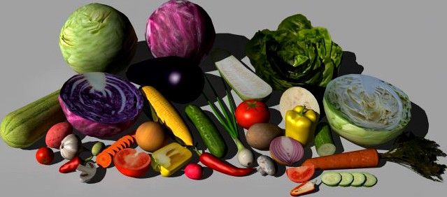 Vegetables 3D Model