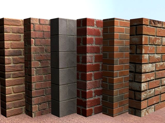 Bricks 6Pack 2 3D Model