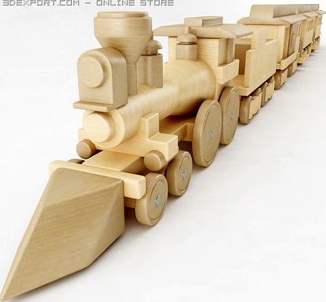 The General Toy Train 3D Model