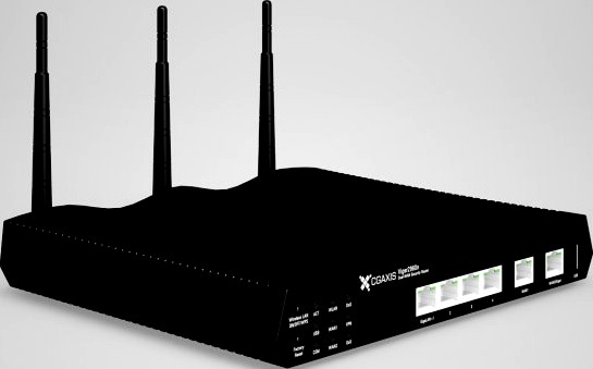 CGAxis WiFi Router 3D Model