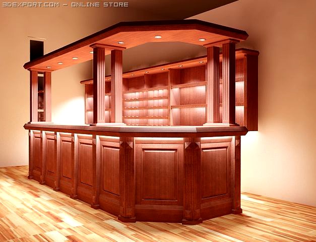 Bar counter 3D Model