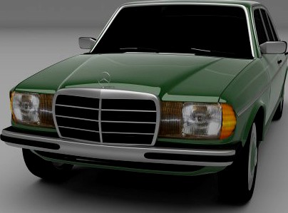 Mercedes W123 3D Model