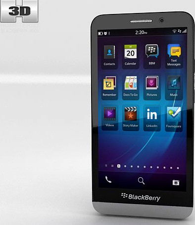 BlackBerry Z30 3D Model