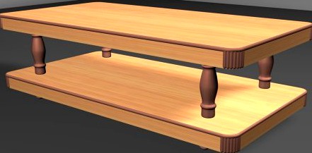 Drawing Room Table 01 3D Model