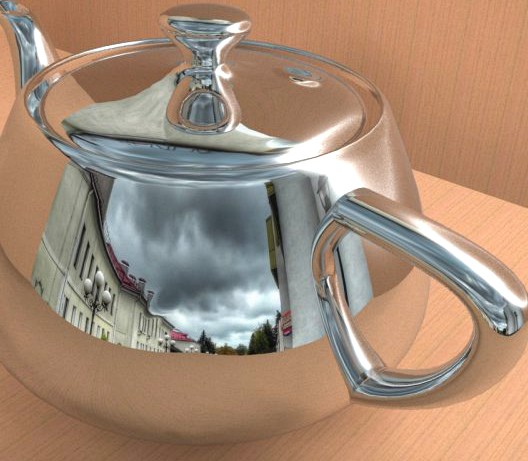 Chrome teapot 3D Model