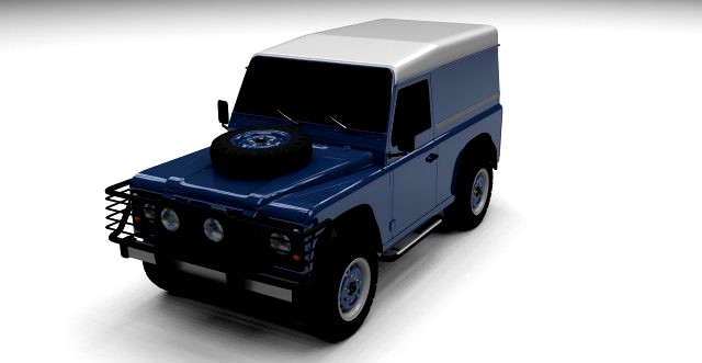 Land Rover Defender 90 Hard Top 3D Model