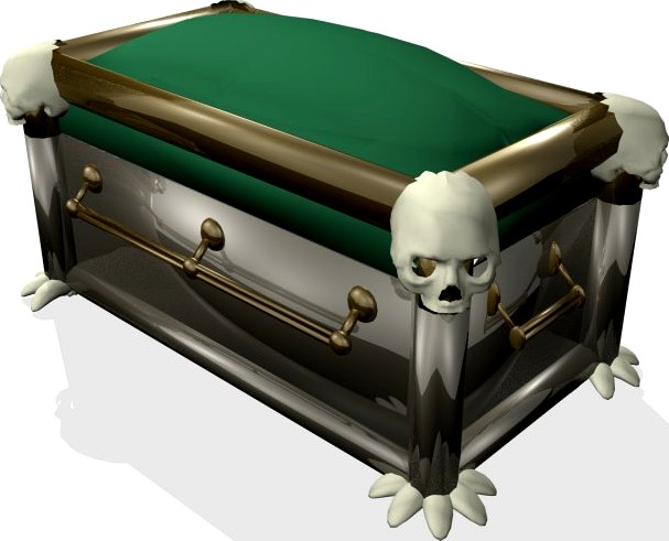 Fantasy Casket 3D Model