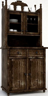 Old Wooden Cupboard 3D Model