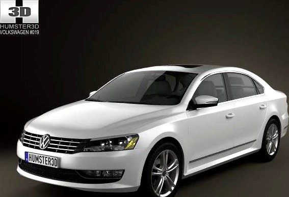 Volkswagen Passat US 2012 3D Model