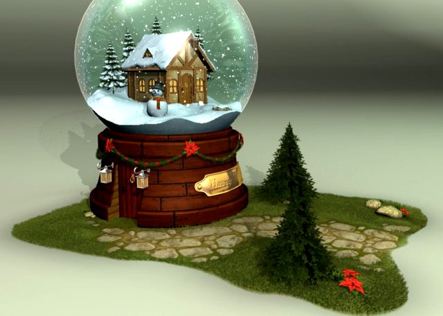 Glass Snow Ball 3D Model