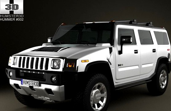 Hummer H2 2009 3D Model