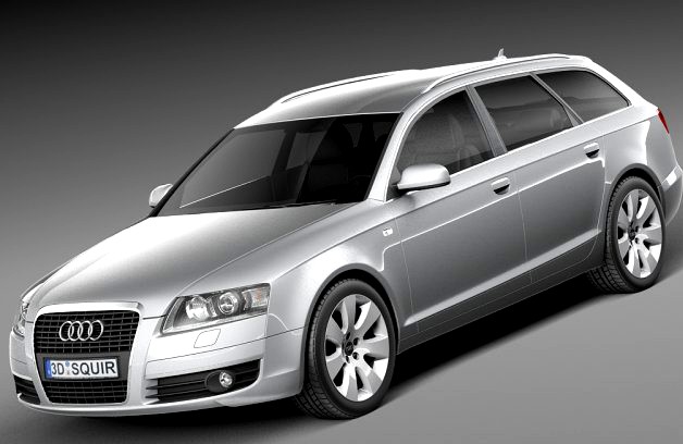 Audi A6 C6 Avant 2005-2008 3D Model