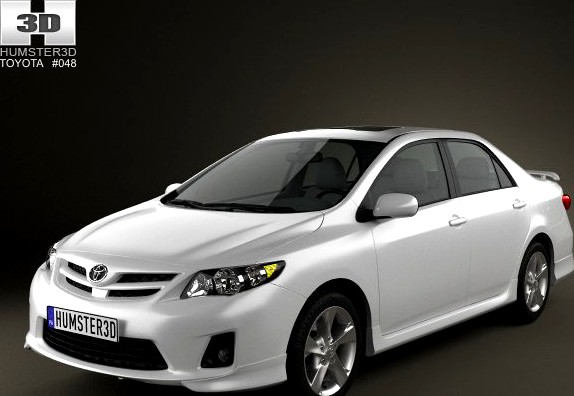 Toyota Corolla 2012 3D Model